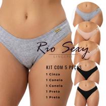 kit 5 calcinha algodão conforto básica, uso ou revenda, roupa feminina, adulto, direto da fábrica