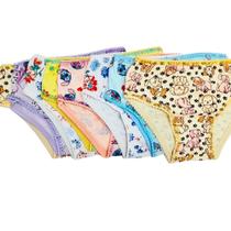 Kit 5 Calcinha Algodão Estampada Infantil Kit 5 Calcinha Algodão Estampada Infantil