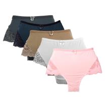 Kit 5 Calcinha Calçola Senhora Cintura Alta Segura Barriga Calcinha Feminina Atacado Kit 5 Calcinha Calçola Senhora Cintura Alta Segura Barriga Calcinha Feminina Atacado