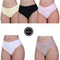 Kit 5 Calcinha de Algodão Modeladora Pós Parto - c6 KIT 5 RAQUEL Kit 5 Calcinha de Algodão Modeladora Pós Parto - c6 KIT 5 RAQUEL