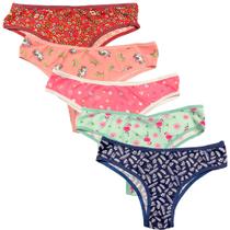 Kit 5 Calcinha Estampada Fristyle Microfibra Adulto Kit 5 Calcinha Estampada Fristyle Microfibra Adulto