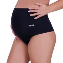 Kit 5 Calcinha Gestante Cinta Cós Alto Modeladora Betina