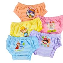 Kit 5 calcinha Infantil estampada 100% Algodão Kit 5 calcinha Infantil estampada 100% Algodão