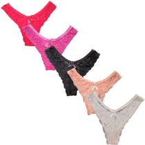 Kit 5 Calcinha Rendada Adulto Fristyle Microfibra Fio Dental Kit 5 Calcinha Rendada Adulto Fristyle Microfibra Fio Dental