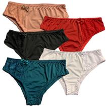 Kit 5 Calcinha Tanga Em Microfibra Lisa Feminino Adulto Atacado Kit 5 Calcinha Tanga Em Microfibra Lisa Feminino Adulto Atacado
