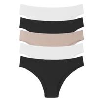 Kit 5 Calcinhas Algodão Tanga Sortida Conforto A10