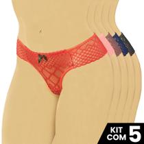kit 5 calcinhas Bianca de Renda kit 5 calcinhas Bianca de Renda