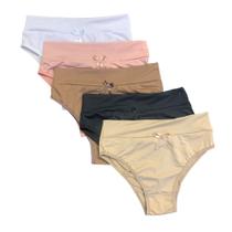 Kit 5 Calcinhas Calçola Fristyle Em Microfibra Lisa Adulto Kit 5 Calcinhas Calçola Fristyle Em Microfibra Lisa Adulto