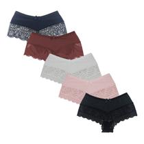 Kit 5 Calcinhas Calesson Feminina Microfibra Forro Algodão