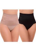 Kit 5 Calcinhas Cinta Modeladora Feminina Zero Barriga Redutora de Medidas