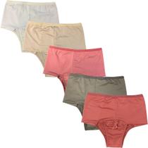 Kit 5 Calcinhas Cintura Alta Fristyle Em Microfibra Modeladora Adulto Kit 5 Calcinhas Cintura Alta Fristyle Em Microfibra Modeladora Adulto