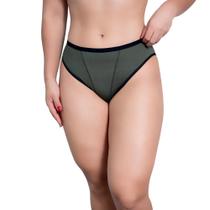 Kit 5 Calcinhas Cintura Alta Tangão Feminina Suplex Reforçada Lingerie Confortável