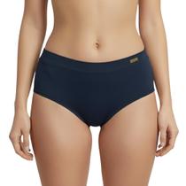 Kit 5 Calcinhas Cós Duplo Tanga Confortável Forrada Macia Estica Não Marca Confortável