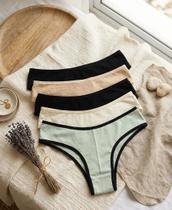 Kit 5 Calcinhas De Algodão Essencial Para o Dia a Dia Tamanho:GCor:Liso Kit 5 Calcinhas De Algodão Essencial Para o Dia a Dia Tamanho:GCor:Liso