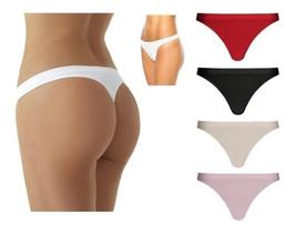 Kit 5 calcinhas fio dental lupo sem costura microfibra 40600