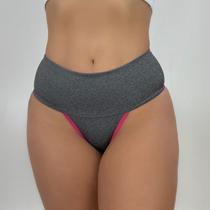 Kit 5 Calcinhas Fitness Lingerie Cós Alto