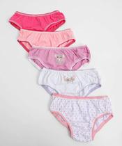 Kit 5 Calcinhas Infantil Stitch Tam 2 a 12 Rosa-67085 Kit 5 Calcinhas Infantil Stitch Tam 2 a 12 Rosa-67085