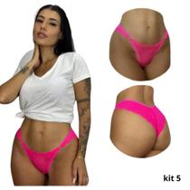Kit 5 Calcinhas Sexy Toda Em Renda Tanga Rendada Kit 5 Calcinhas Sexy Toda Em Renda Tanga Rendada