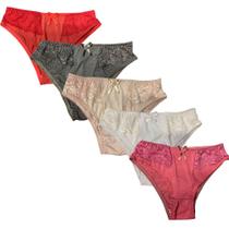 Kit 5 Calcinhas Tanga Fristyle Em Microfibra Com Renda Lisa Adulto Kit 5 Calcinhas Tanga Fristyle Em Microfibra Com Renda Lisa Adulto