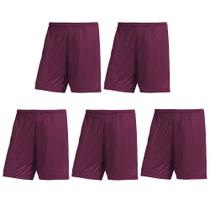 Kit 5 Calções PMC Futebol Masculino