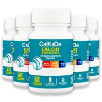 Kit 5 Calkade Cálcio Catarinense 60 Comprimidos