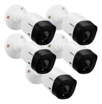 Kit 5 Câmera de Segurança Intelbras Vhl 1120 B G2 Resolução 1mp Cor Branco