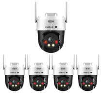 Kit 5 Câmera IP Mini Speed Dome 3 Megapixels Wi-Fi 30m Com Áudio VIPW1300 MINI SD Intelbras Kit 5 Câmera IP Mini Speed Dome 3 Megapixels Wi-Fi 30m Com Áudio VIPW1300 MINI SD Intelbras
