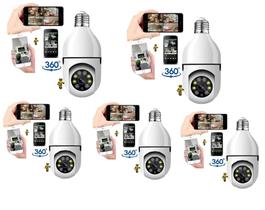 Kit 5 Camera Ip Segurança Lampada Yoosee Panoramica Wifi1080 Espia Kit 5 Camera Ip Segurança Lampada Yoosee Panoramica Wifi1080 Espia