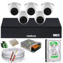 Kit 5 Cameras 1220D Mic Monitoramento Intelbras Dvr Mhdx Com Microfone C/HD 500gb Kit 5 Cameras 1220D Mic Monitoramento Intelbras Dvr Mhdx Com Microfone C/HD 500gb