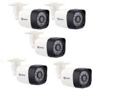 Kit 5 Câmeras Bullet Full Hd 1080p 2Mp Lente 2,8mm