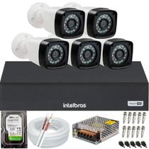 Kit 5 Câmeras de segurança 1080p Dvr Mhdx 8ch Multi Hd