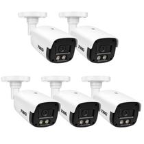 Kit 5 cameras externa/interna 20m 4x1 star plus imagens noturnas coloridas 2,8mm