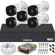 Kit 5 Câmeras Full Hd 1220b Intelbras Dvr 08 Canais 1108c SEM HD Kit 5 Câmeras Full Hd 1220b Intelbras Dvr 08 Canais 1108c SEM HD