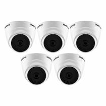 Kit 5 Câmeras Intelbras VHD 1120 Dome G7 HD 720p, Lente 2.8mm, Visão Noturna 20M