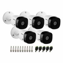 Kit 5 Câmeras Intelbras VHL 1220 B G2 Bullet HDCVI LITE Full HD 1080p, Lente 3.6mm, Visão Noturna 20m, IP66 + Conectores