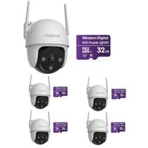 Kit 5 Câmeras Inteligente Wi-Fi 2 Megapixels Full HD 360 iM7 S Full Color + Cartão 32 GB Intelbras