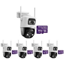 Kit 5 Câmeras Inteligente Wi-Fi 3 Megapixels 360º c/ Cartão 64GB iM9+ Full Color Intelbras Kit 5 Câmeras Inteligente Wi-Fi 3 Megapixels 360º c/ Cartão 64GB iM9+ Full Color Intelbras