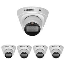 Kit 5 Câmeras IP 2 Megapixels 2.8mm 20m PoE VIP 1220 D FULL COLOR G4 Intelbras