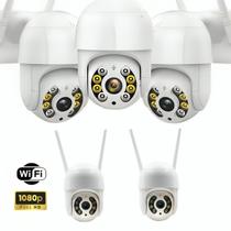 Kit 5 Câmeras Ip Wifi A8 Hd Branco Icsee Segurança Visão Noturna