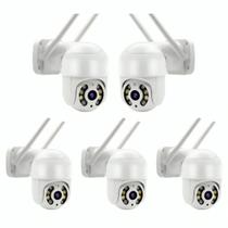 Kit 5 Câmeras Ip Wifi A8 Hd Branco Segurança Externa Smart Kit 5 Câmeras Ip Wifi A8 Hd Branco Segurança Externa Smart