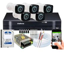 Kit 5 Cameras Segurança Dvr Intelbras Full Hd 8ch full hd C/HD Kit 5 Cameras Segurança Dvr Intelbras Full Hd 8ch full hd C/HD