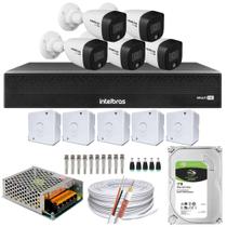 Kit 5 Câmeras Segurança Intelbras Full Color Dvr 8 Ch Hd 1tb Kit 5 Câmeras Segurança Intelbras Full Color Dvr 8 Ch Hd 1tb