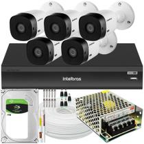 Kit 5 cameras seguranca Intelbras vhl 1220 Full HD 2mp 1TB