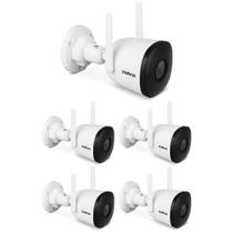 Kit 5 Câmeras Wi-Fi 4 Megapixels Zoom 8x e Áudio iM5 S 4MP Intelbras