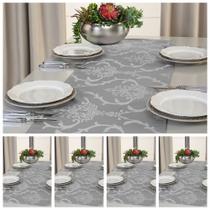 Kit 5 Caminho Trilho De Mesa Decorativo Jacquard 1,40m X 0,40m - Raga Decorações