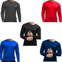 Kit 5 Camisa Térmica Uv50+ Masculino Segunda Pele Proteção Solar Kit 5 Camisa Térmica Uv50+ Masculino Segunda Pele Proteção Solar