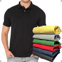 KIT 5 Camisas Gola Polo em Algodão Piquet Cores Variadas