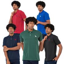 Kit 5 Camisas Polo original Estilo Rei Escolha Suas Cores