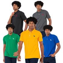Kit 5 Camisas Polo original Estilo Rei Escolha Suas Cores