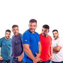 Kit 5 camiseta basica gola careca 57% off escolha suas cores
